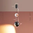 Подвесной светильник TAVE Цвет жемчужно-черный. С лифтом. Теплый свет Lampatron 8644-24147