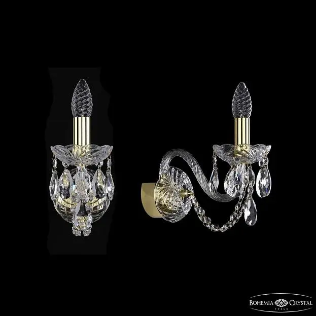 Бра хрустальный Bohemia 1402B/1/160 G Бра хрустальный Bohemia 1402B/1/160 G