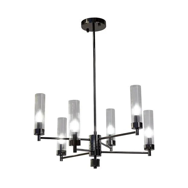 Подвесная люстра AM Group INDIGO SP6 PEARL BLACK INDIGO Подвесная люстра AM Group INDIGO SP6 PEARL BLACK INDIGO