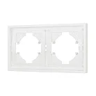 Рамка пластиковая FRM-TENDO-SFPL-2-WH (Матовый белый) Arlight 054649