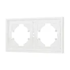 Рамка пластиковая FRM-TENDO-SFPL-2-WH (Матовый белый) Arlight 054649