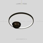 Потолочный светильник DORCAS Размер S. Цвет Латунь + Черный Lampatron 4124-10189