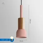 Подвесной светильник FANTA Модель A. Цвет Малиновый розовый. Lampatron 1262-1268