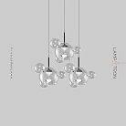 Подвесной светильник BUBBLE B BLACK LUX 3 подвеса Lampatron 8326-22695
