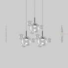 Подвесной светильник BUBBLE B BLACK LUX 3 подвеса Lampatron 8326-22695