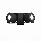 Светильник уличный настенный Черный/Черный, Прозрачный G5,3 2*3W ST Luce SL093.401.02 ROUND
