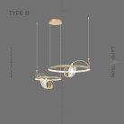 Кольцевые люстры и светильники BIRDIE LUX Тип B. Цвет Латунь Lampatron 5931-15720