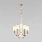 Подвесная люстра с тканевыми абажурами Eurosvet 60164/6 латунь a065745 Abbey
