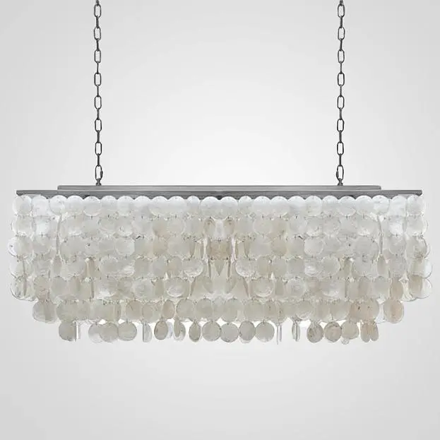 Люстра Rectangle Shell Chandelier 2 Cascades 75535-22 ImperiumLoft Люстра Rectangle Shell Chandelier 2 Cascades 75535-22 ImperiumLoft