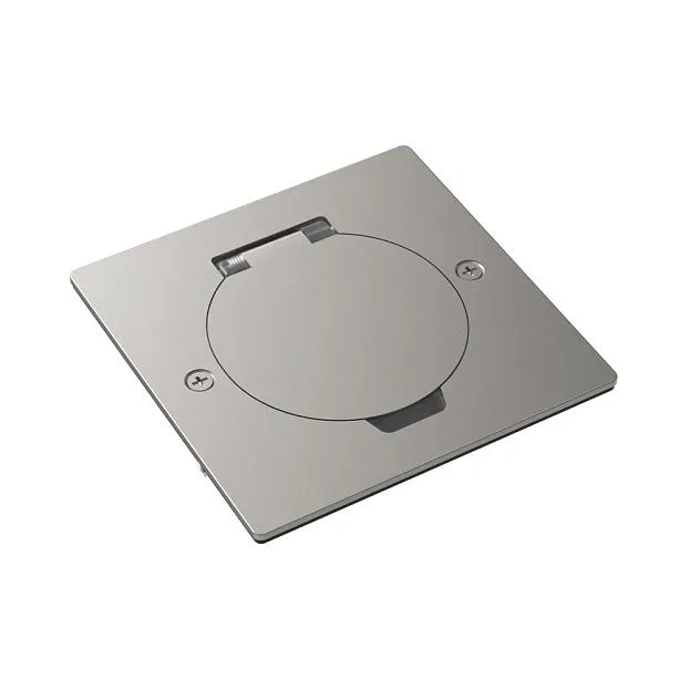 Лючок Surface 2 мод. (1 мод. 45х45 мм.), круглая крышка, никель Donel DFB2MRRN DFB