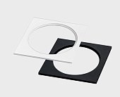Рамка встраиваемого светильника ITALLINE IT08-8033 black