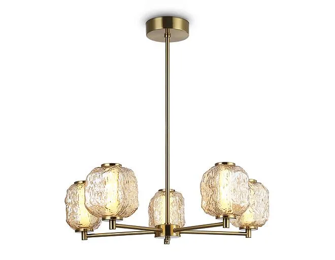 Люстра светодиодная на штанге Ambrella light LH30104/5 SB/TI 