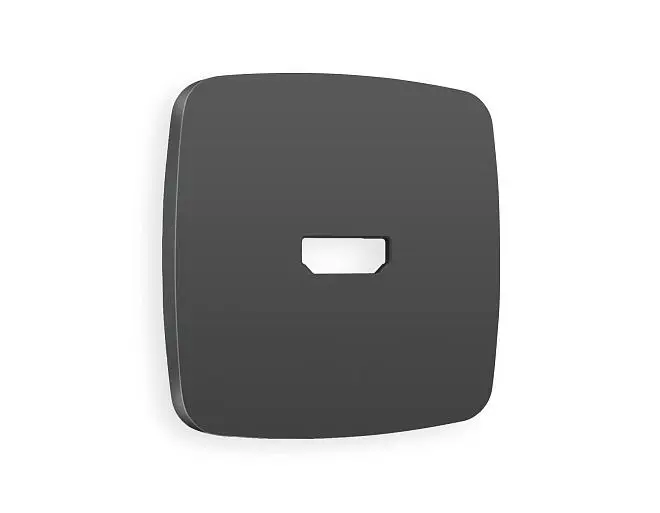 Лицевая панель OMEGA (Графит Мягкое касание) для HDMI Ambrella Volt OP9140 QUANT Лицевая панель OMEGA (Графит Мягкое касание) для HDMI Ambrella Volt OP9140 QUANT