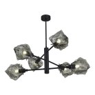 Потолочная люстра на штанге ST Luce Portici SL1175.402.06 Черный/Серо-зеленый E14 6*40W