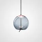 Подвесной светильник WICK Модель A. Цвет плафона синий. Цвет металла медь. Lampatron 1849-1877