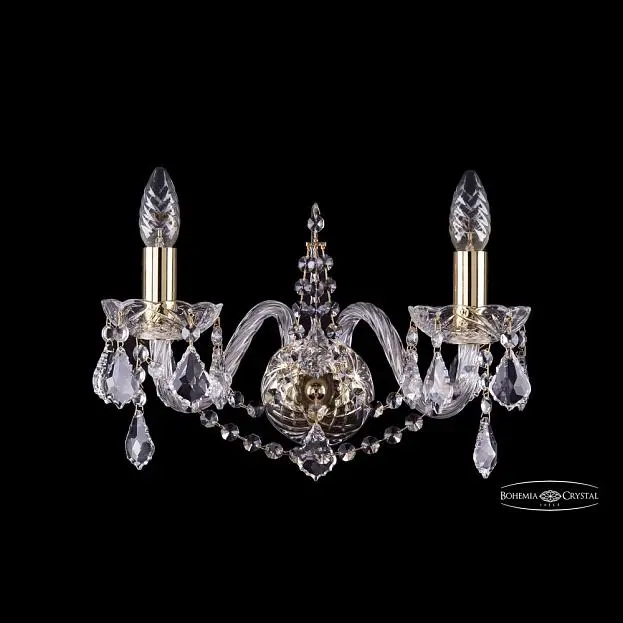Бра хрустальный Bohemia 1411B/2/160 G Leafs Бра хрустальный Bohemia 1411B/2/160 G Leafs