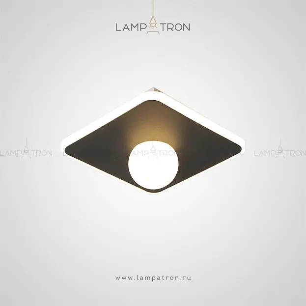 Точечный свет MAIN Квадрат. Черный цвет. Lampatron 2672-6453 Точечный свет MAIN Квадрат. Черный цвет. Lampatron 2672-6453