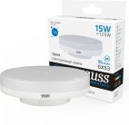 Лампа Gauss 83835 GX53 15W 6500K матовая Elementary