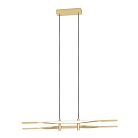 Светодиодный подвес 21W(LED), H1200, сталь, алюминий, латунь состаренный/ пластик, белый, 3000K, 2500lm Eglo 901226 COLMEAL