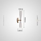 Бра TOIVO Цвет латунь + молочно-белый Lampatron 8638-24124