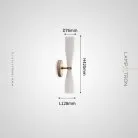 Бра TOIVO Цвет латунь + молочно-белый Lampatron 8638-24124