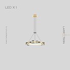 Кольцевые люстры и светильники CAMILIA RING Одно кольцо. Цвет Латунь Lampatron camilia-ring-1-brass 7531-21004
