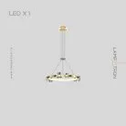 Кольцевые люстры и светильники CAMILIA RING Одно кольцо. Цвет Латунь Lampatron camilia-ring-1-brass 7531-21004