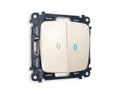 Комплект механизма 2-клавишного выключателя Ambrella Volt MO304020 QUANT