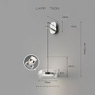 Бра SCOTT WALL Цвет хром + прозрачный Lampatron 8633-24116