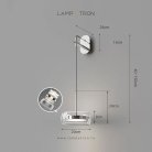 Бра SCOTT WALL Цвет хром + прозрачный Lampatron 8633-24116