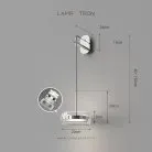 Бра SCOTT WALL Цвет хром + прозрачный Lampatron 8633-24116