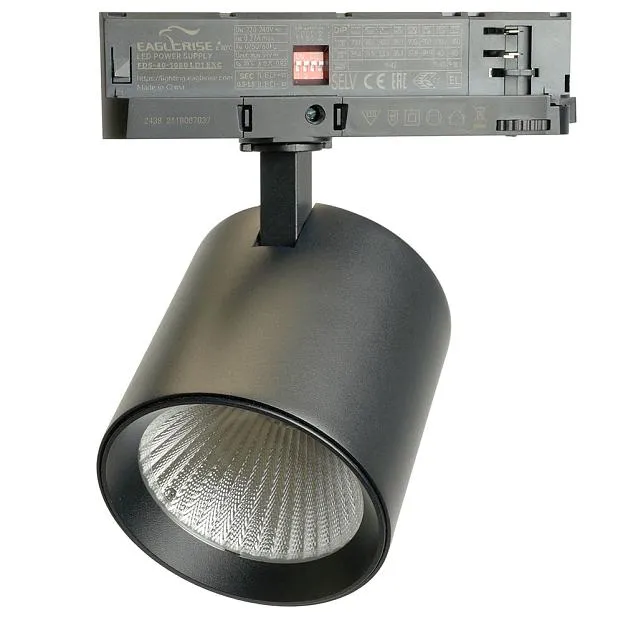 Светодиодный светильник Feron 52059 TR Reflex трековый на шинопровод 40W, 3500 Lm, 4000К, 36 градусов, черный, 3х фазный с функцией выбора мощности Светодиодный светильник Feron 52059 TR Reflex трековый на шинопровод 40W, 3500 Lm, 4000К, 36 градусов, черный, 3х фазный с функцией выбора мощности