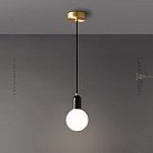 Подвесной светильник TWIG ONE Черный мрамор. Lampatron twig-one-black 8087-22093
