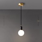 Подвесной светильник TWIG ONE Черный мрамор. Lampatron twig-one-black 8087-22093