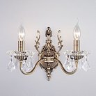 Бра Eurosvet 3281/2 античная бронза/прозрачный хрусталь Strotskis Elisha 00000065239