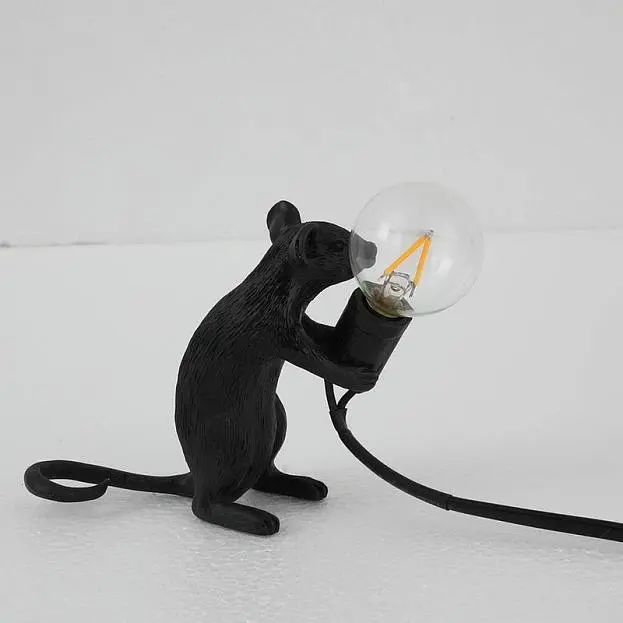 Настольная Лампа Mouse Sitting Черный ImperiumLoft 178307-22 Настольная Лампа Mouse Sitting Черный ImperiumLoft 178307-22