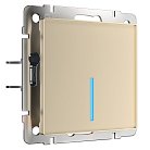 Сенсорный выключатель одноклавишный с управлением по Wi-Fi Werkel W4510611 (шампань) a048328