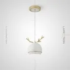 Подвесной светильник WENDY Цвет Белый + Латунь. Трехцветный свет Lampatron 5944-15794