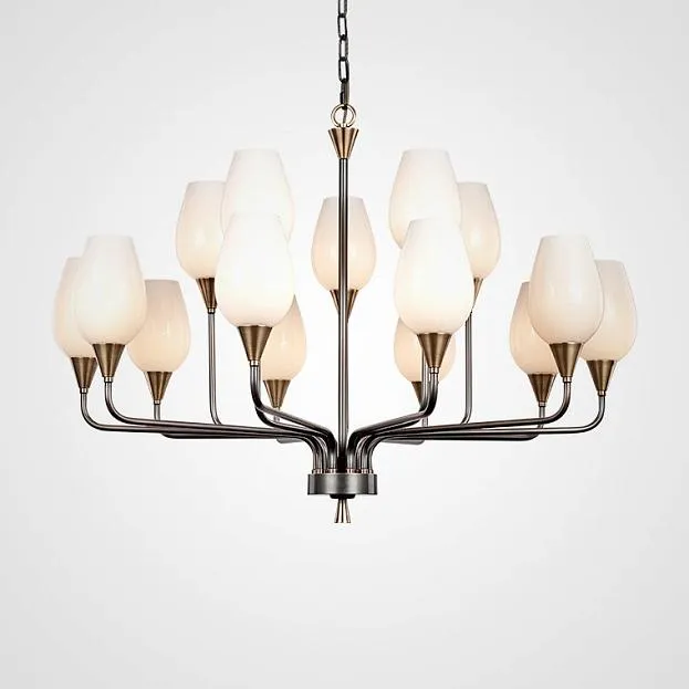 Подвесная люстра VIOLA MILK 15 ImperiumLoft 181913-26 VIOLA-MILK01