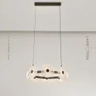 Кольцевые люстры и светильники MANS RING 8 ламп Lampatron 8115-22214