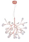 Подвесная люстра Crystal Lux EVITA SP36 COPPER/TRANSPARENT