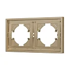 Рамка пластиковая FRM-TENDO-SFPL-2-GD (Матовый песочный) Arlight 054647