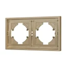 Рамка пластиковая FRM-TENDO-SFPL-2-GD (Матовый песочный) Arlight 054647