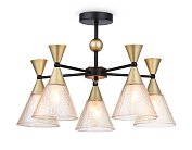 Подвесной светильник BK/GD черный/золото E27/5 max 60W D580*380 Ambrella light TR3171/5