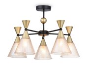 Подвесной светильник BK/GD черный/золото E27/5 max 60W D580*380 Ambrella light TR3171/5
