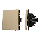 Механизм выключателя одноклавишный непроходной SWT-NOBE-MK01-SFPL-GD (230V, 10A) Arlight 054244