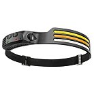 Фонарь налобный c аккумулятором 5W 1200mAh IP44 USB type-C ABS пластик резина Feron 52110