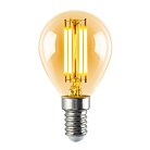 Лампочка светодиодная Volpe LED-G45-5W/AMBER/E14/VLF Vintage