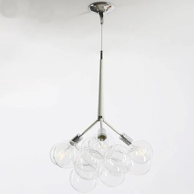 Подвесной светильник LOVELY BUBBLE CHANDELIER FROM PELLE H60 Silver/Black ImperiumLoft 208368-26 102211-26