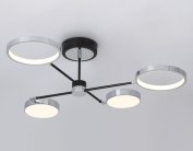 Потолочная светодиодная люстра Ambrella light FL5151/4 BK/CH COMFORT